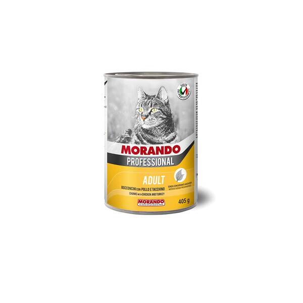 MORANDO Professional Cat Chunks Chicken&Turkey 400gr