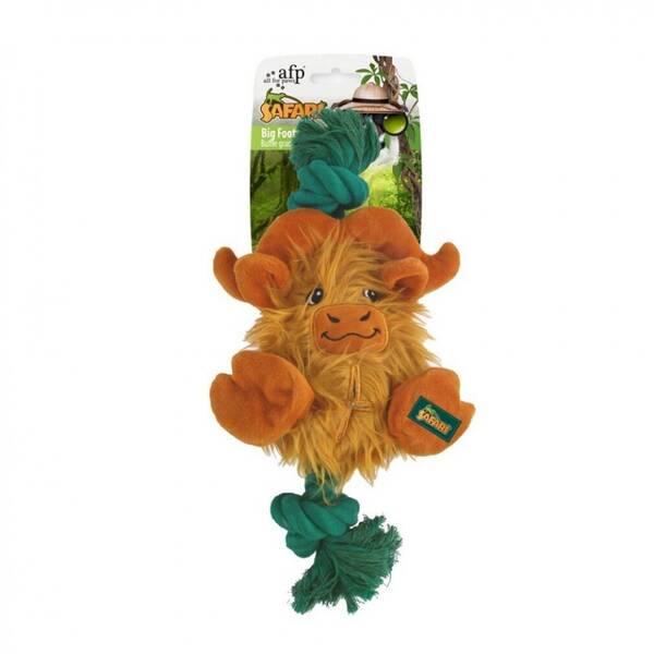 AFP Dog Toy Safari Big Foot Buffalo