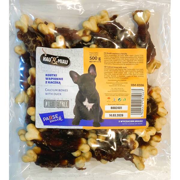 Hau & Miau Calcium Duck 500gr