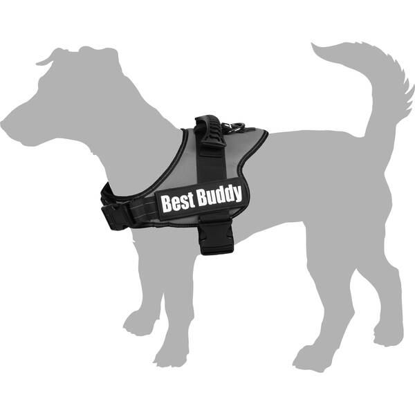 FLAMINGO Harness Best Buddy Pluto Black XL 80-100cm