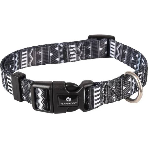 FLAMINGO Collar Sadie Black/White 40-55cm 20mm