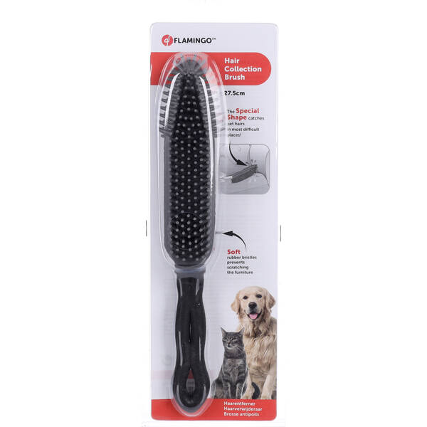 FLAMINGO Brush & Hair remover Afra Black & Grey