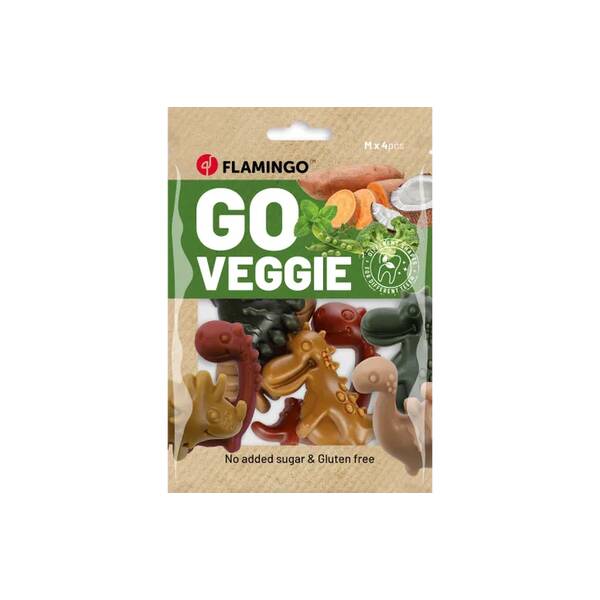 FLAMINGO Veggie Dino Mix M 4psc 120gr