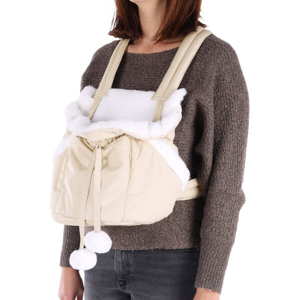FLAMINGO Front carrier Cuddi Beige 32x22x25cm