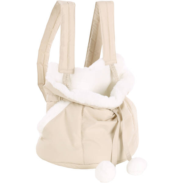 FLAMINGO Front carrier Cuddi Beige 32x22x25cm
