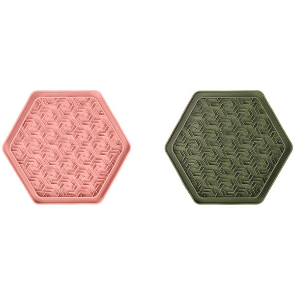 FLAMINGO Lick Pad Jelly Assortment Pink/Green 24x21cm