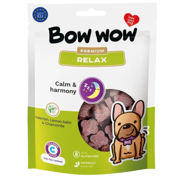 BOW WOW Υγιεινό Σνακ Σκύλου-Relax 60gr