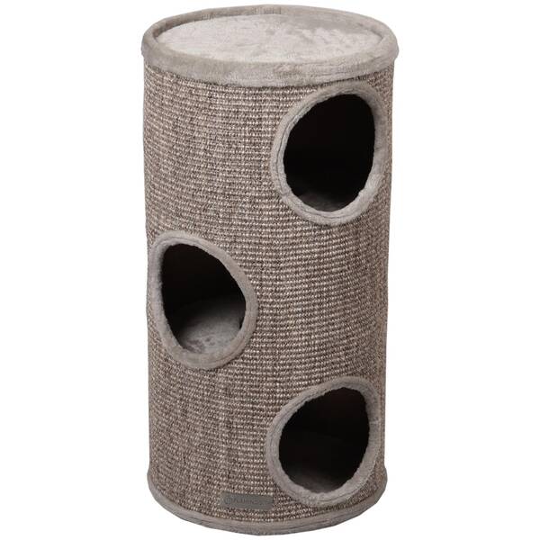 FLAMINGO Scratching Barrel Greta Grey 36x36x70 cm