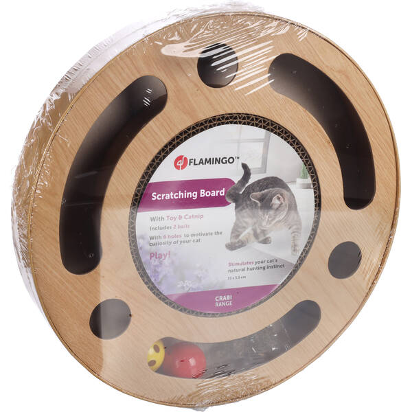 FLAMINGO SCRATCHING TOY CRABI CIRCLE 6 HOLES 33x5,5CM