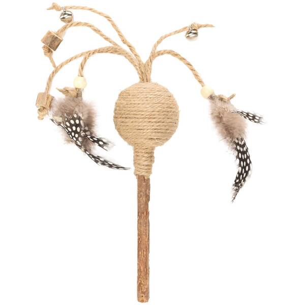 FLAMINGO Cat Toy Yutsa Stick Brown 9.5x5cm