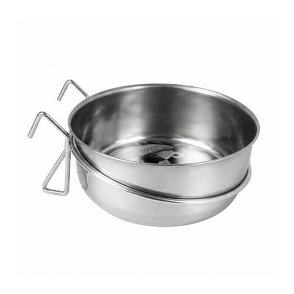 PET CAMELOT Ανοξείδωτο Μπολ για Πουλιά Με Γάντζους 250ml