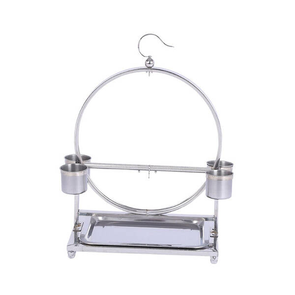 KING KONG Στάντ για παπαγάλους από ανοξείδωτο ατσάλι 42Χ30Χ22cm