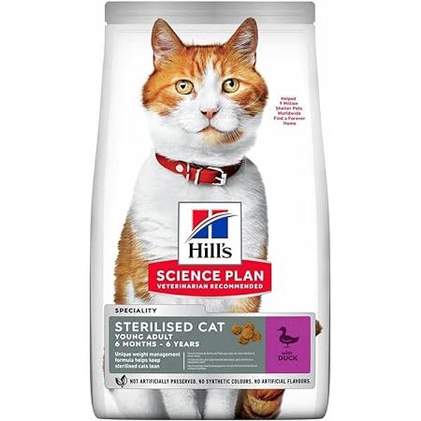HILLS Adult Sterilised Cat Duck 1.5kg