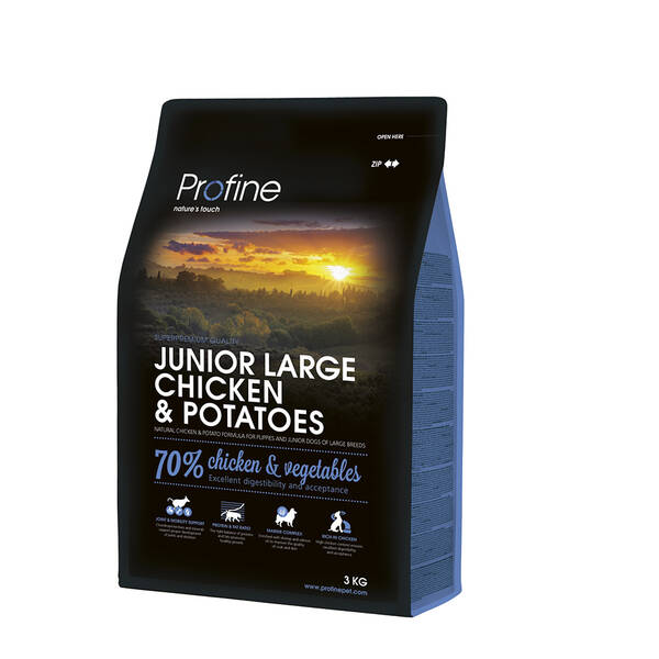 PROFINE Dog Junior Large Breed Chicken&Potato 3Kg PROFINE Dog Junior Large Breed Chicken&Potato 3Kg