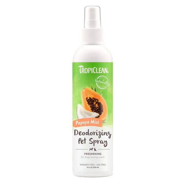 TROPICLEAN Deodorizing Spray Papaya 236ml TROPICLEAN Deodorizing Spray Papaya 236ml