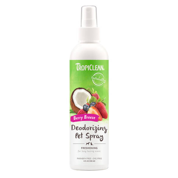 TROPICLEAN Deodorizing Spray Raspberry 236ml TROPICLEAN Deodorizing Spray Raspberry 236ml