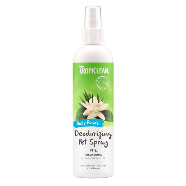 TROPICLEAN Deodorizing Spray Baby Powder 236ml TROPICLEAN Deodorizing Spray Baby Powder 236ml