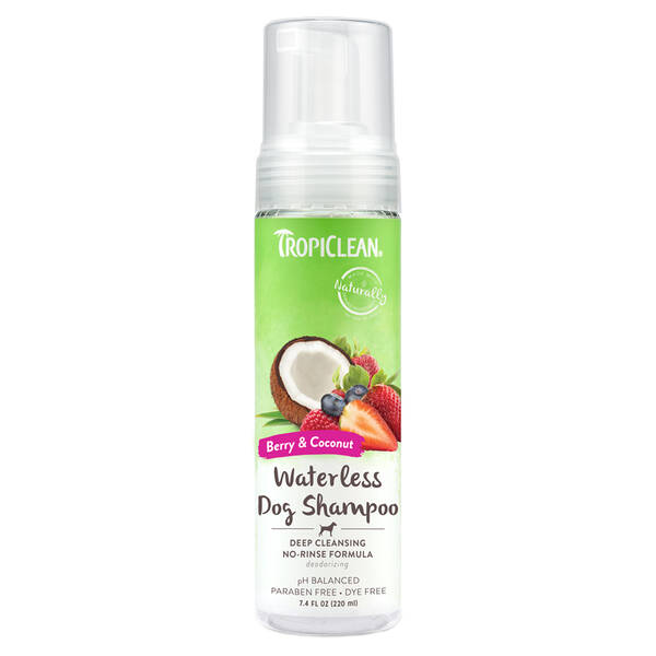 TROPICLEAN Waterless Shampoo Berries&Coconut 220ml TROPICLEAN Waterless Shampoo Berries&Coconut 220ml