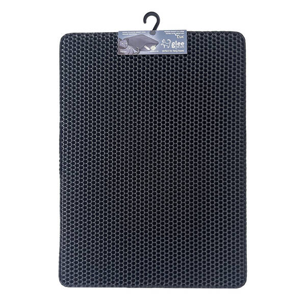 GLEE Πατάκι Τουαλέτας Διπλής Στρώσης EVA Μαύρο 45x60cm