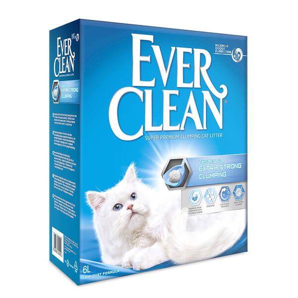 EVER CLEAN Extra Strong Clumping Unscented 6L EVER CLEAN Extra Strong Clumping Unscented 6L