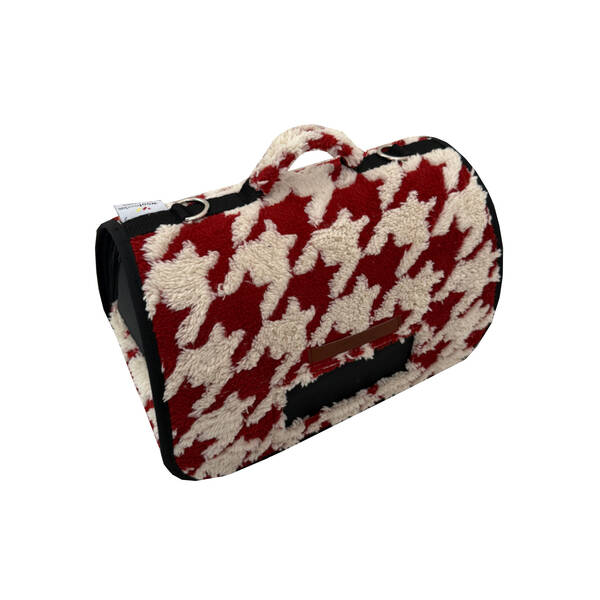 WOOFMODA Τσάντα Μεταφοράς Χειρός Κόκκινο - Λευκό Νο3