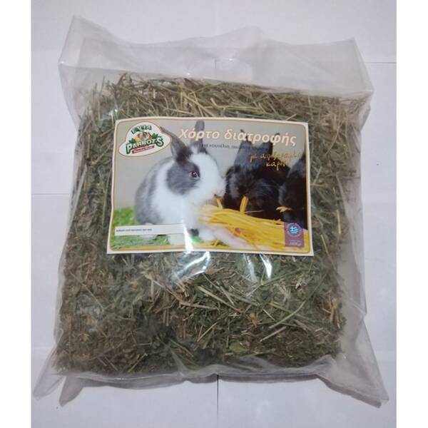 EVIA PARROTS Χόρτο Διατροφής με Αποξηραμένο Καρότο 500gr