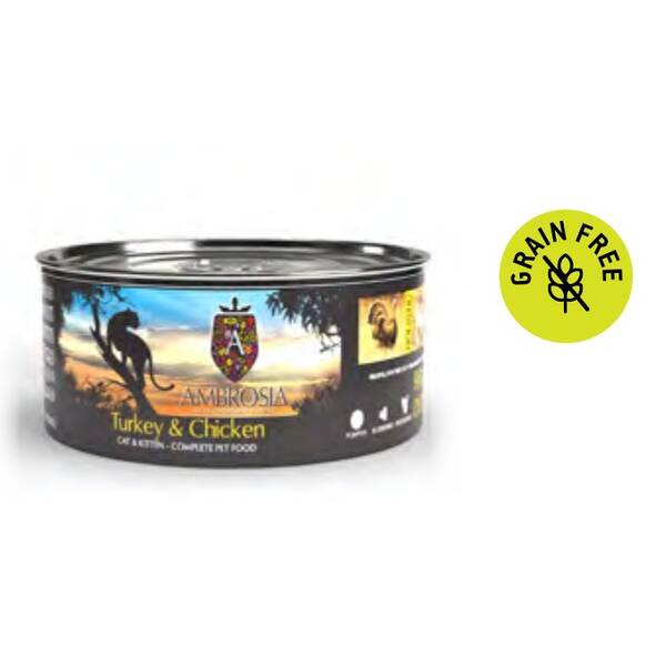 AMBROSIA GF Cat Cat&Kitten Turkey&Chicken 150gr AMBROSIA GF Cat Cat&Kitten Turkey&Chicken 150gr
