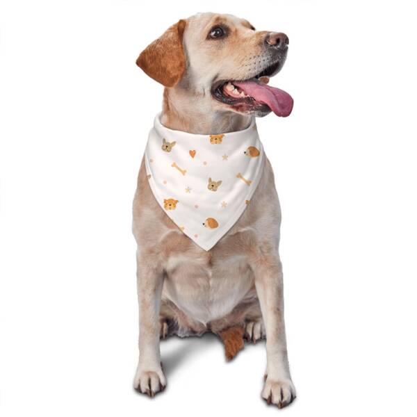 WOOF UP Μπαντάνα Σκύλου Άσπρη Νο3