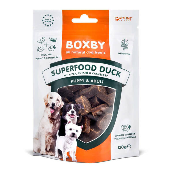 BOXBY Superfood Duck (With Peas,Potato&Cranberry) 120gr BOXBY Superfood Duck (With Peas,Potato&Cranberry) 120gr