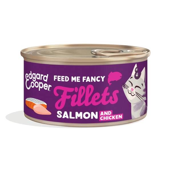 EDGARD COOPER Salmon & Chicken Cat Fillets 70gr