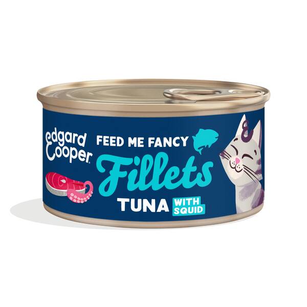 EDGARD COOPER Tuna & Squid Cat Fillets 70gr