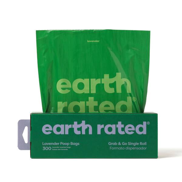 EARTH RATED 300 Bags on a Large SingleRoll - Lavender