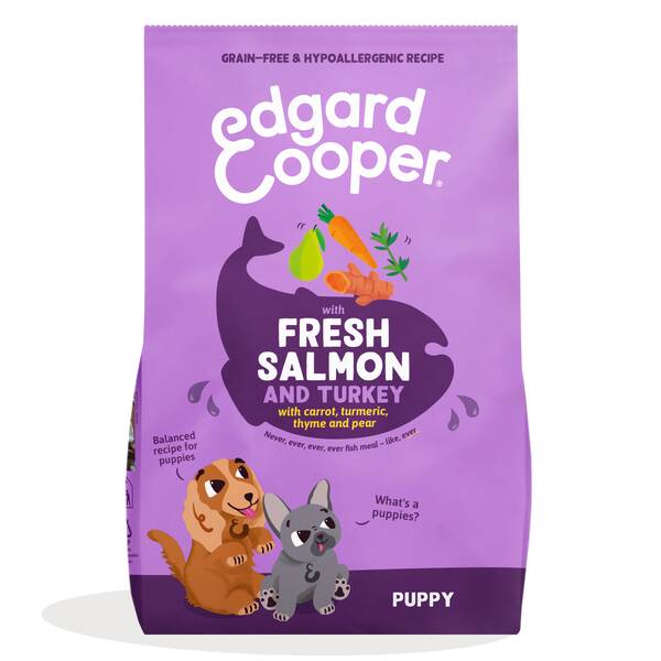 EDGARD COOPER Salmon & Turkey Puppy 2.5kg