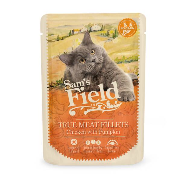 SAM'S FIELD Cat Wet Pouch Adult Chicken 85gr SAM'S FIELD Cat Wet Pouch Adult Chicken 85gr