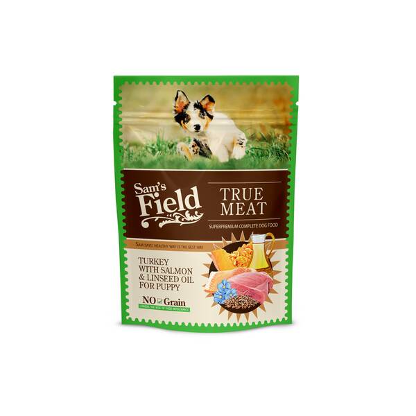 SAM'S FIELD Dog Wet Pouch Puppy Turkey 260gr