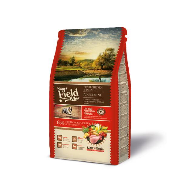 SAM'S FIELD Dog Adult Mini Chicken&Potato 2.5kg SAM'S FIELD Dog Adult Mini Chicken&Potato 2.5kg