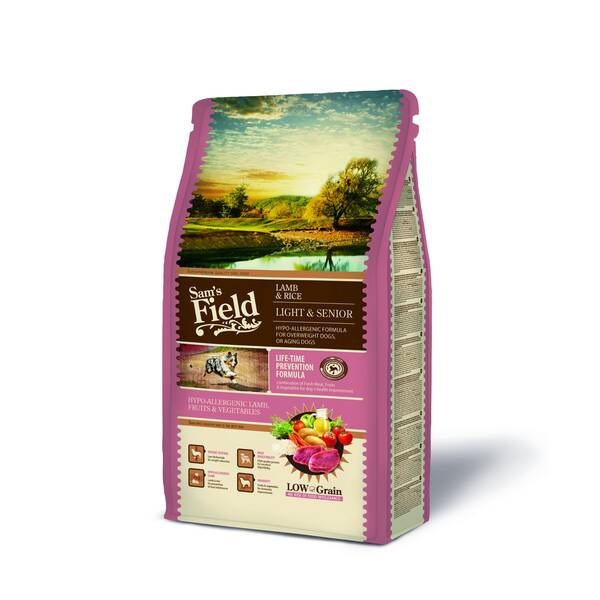 SAM'S FIELD Dog Light&Senior Lamb&Rice 2.5kg