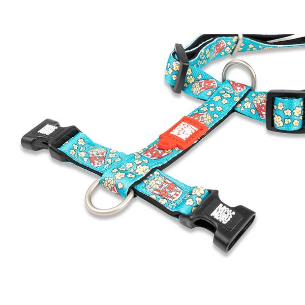 MAX & MOLLY H-Harness - Popcorn/S neck 30x46cm/chest 1,5x41-52cm