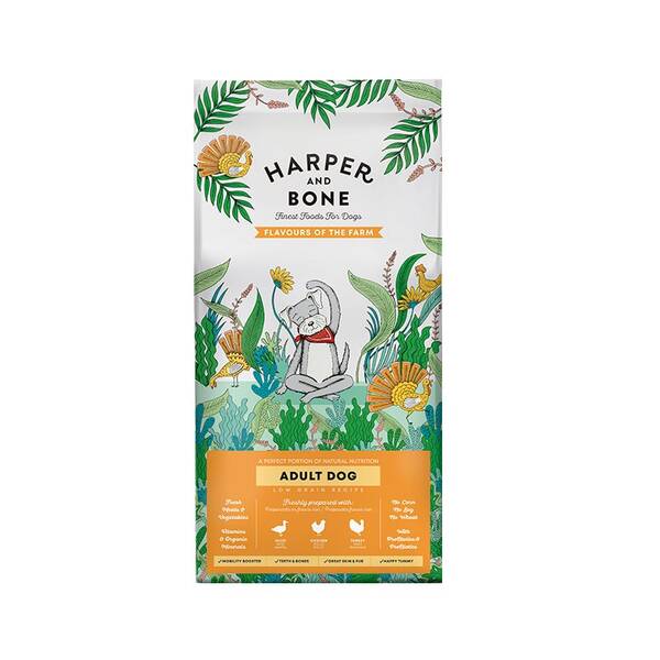 HARPER&BONE Adult Medium/Large Flavours Farm 2kg HARPER&BONE Adult Medium/Large Flavours Farm 2kg