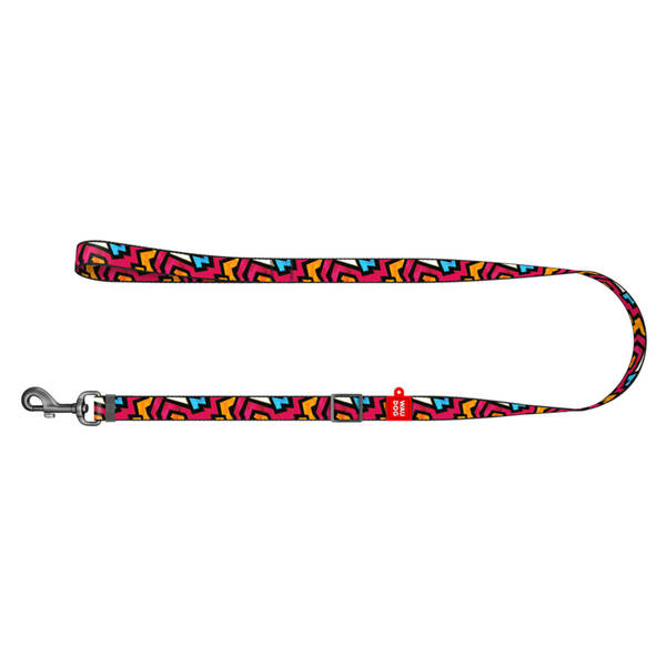 WAUDOG Nylon Dog Leash ''Graffiti'' Ρυθμιζόμενο L-XXL - 25mm X 152-183cm (5312)