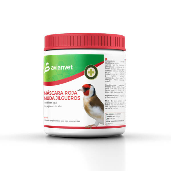 Avianvet Mascara Roja Muda Jilgueros - Ειδική χρωστική για καρδερίνες 100gr