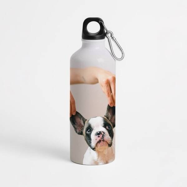 WOOF UP Μπουκάλι Νερού Ανοξείδωτο 600ml (Λευκό)