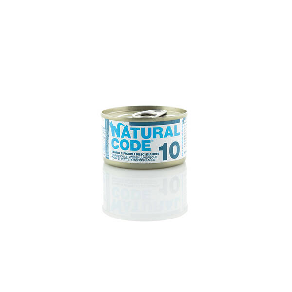 NATURAL CODE Adult Cat Tuna&White Fish 85gr