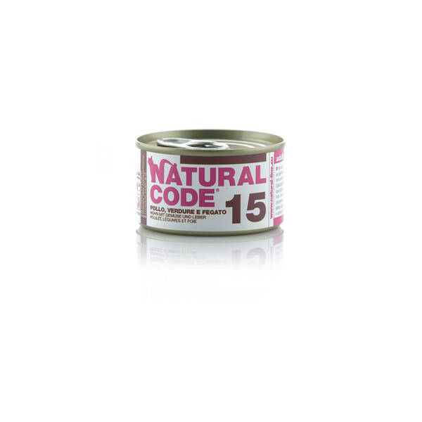 NATURAL CODE Adult Cat Chicken Vegetables&Liver 85gr NATURAL CODE Adult Cat Chicken Vegetables&Liver 85gr