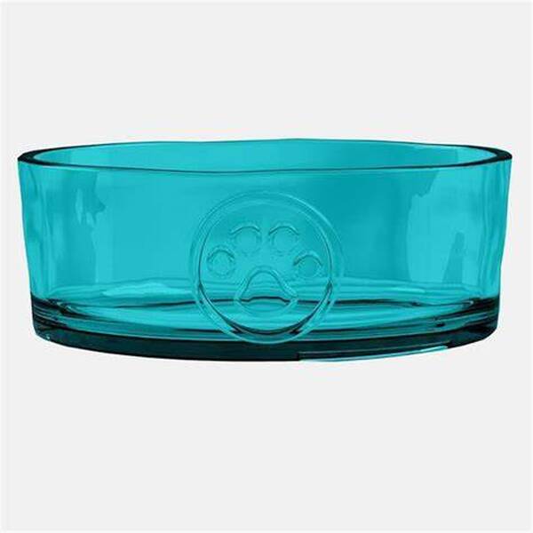 TARHONG Pet Bowl Paw Print Medallion Teal/M 946ml