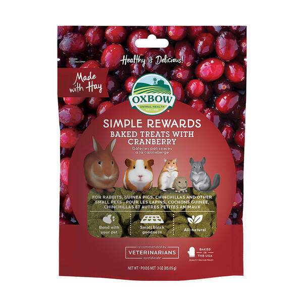 OXBOW Baked Simple Rewards Cranberry 56gr OXBOW Baked Simple Rewards Cranberry 56gr