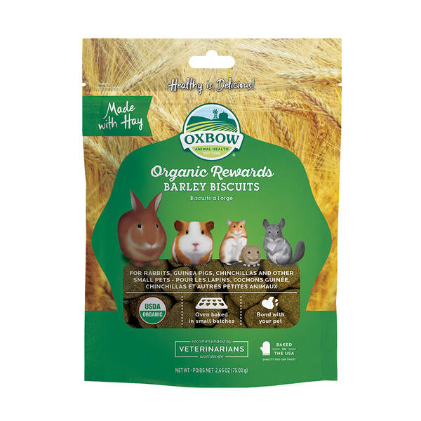 OXBOW Baked Organic Rewards Barley 75gr OXBOW Baked Organic Rewards Barley 75gr