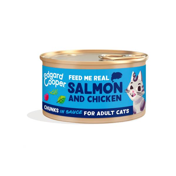 EDGARD COOPER Salmon & Chicken Cat Chunks 85gr