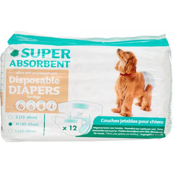 LES FILOUS Πάνα Βρακάκι Σκύλου Medium 45-63cm 12τμχ LES FILOUS Πάνα Βρακάκι Σκύλου Medium 45-63cm 12τμχ