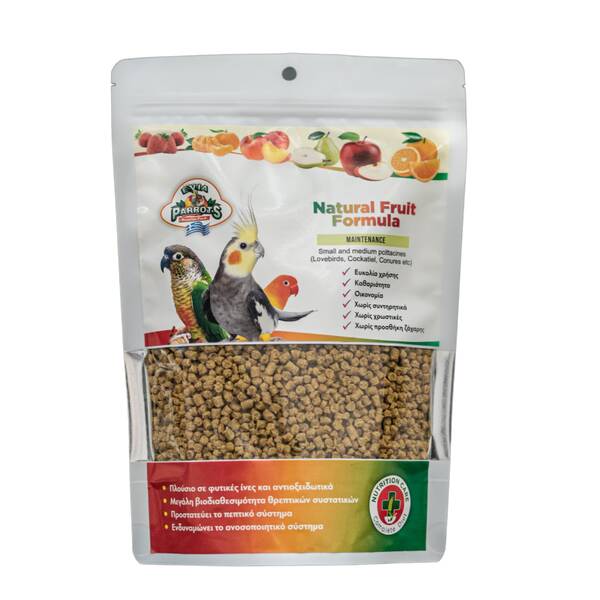 EVIA PARROTS Natural Fruit Formula 500gr
